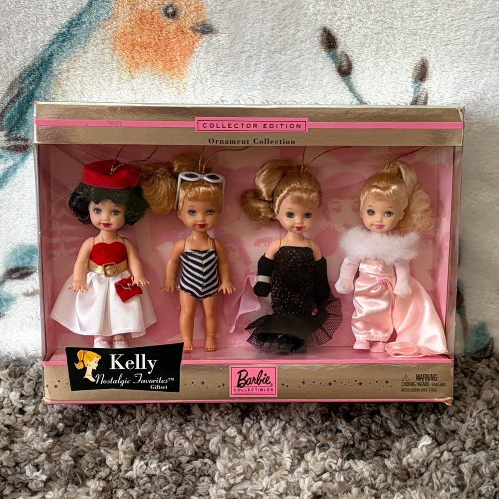 Barbie Collector Edition Kelly Nostalgic Favorites Giftset Ornament Collection